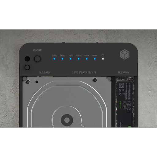 ICY BOX IB-2915MSCL-C31 USB 3.2 Gen 2 (3.1 Gen 2) Type-C Fekete