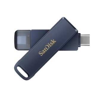   SanDisk iXpand USB flash meghajtó 256 GB USB Type-C / Lightning 3.2 Gen 1 (3.1 Gen 1) Kék
