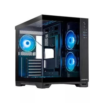   Chieftec Visio GM-30B-TG-OP schwarz Tempered Glass x 2 Kocka Fekete