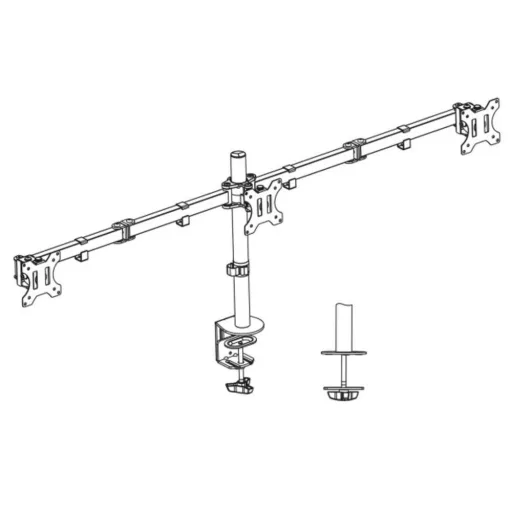 ACT AC8303 asztali TV konzol 68,6 cm (27") Fekete