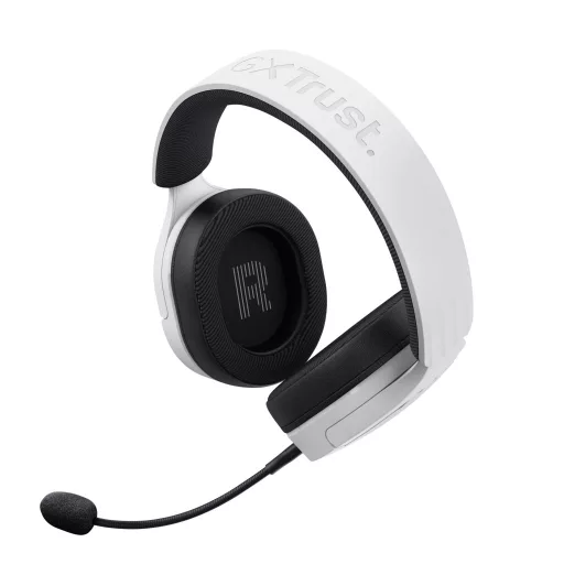 Trust GXT 491W FAYZO Headset Vezetékes és vezeték nélküli Fejpánt Játék USB C-típus Bluetooth Fekete, Fehér