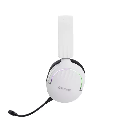 Trust GXT 491W FAYZO Headset Vezetékes és vezeték nélküli Fejpánt Játék USB C-típus Bluetooth Fekete, Fehér