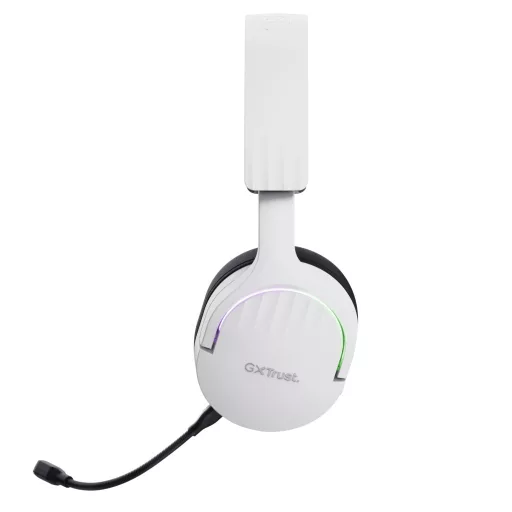 Trust GXT 491W FAYZO Headset Vezetékes és vezeték nélküli Fejpánt Játék USB C-típus Bluetooth Fekete, Fehér