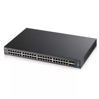  Zyxel XGS2210-52 Vezérelt L2 Gigabit Ethernet (10/100/1000) 1U Fekete