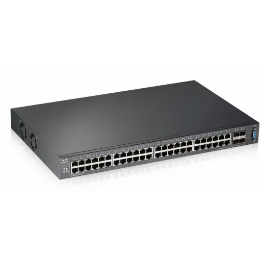 Zyxel XGS2210-52 Vezérelt L2 Gigabit Ethernet (10/100/1000) 1U Fekete