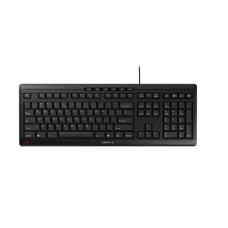   CHERRY STREAM billentyűzet Irodai USB QWERTY Amerikai angol Fekete
