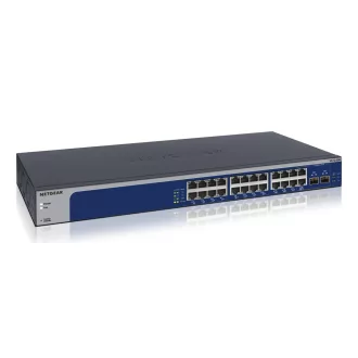   NETGEAR XS724EM Vezérelt L2 10G Ethernet (100/1000/10000) 1U Kék, Szürke