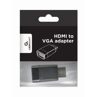 Gembird A-HDMI-VGA-001 csatlakozó átlakító Fekete