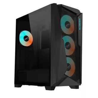 GIGABYTE C301 GLASS Midi Tower Fekete