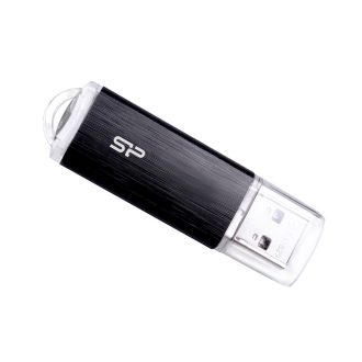   Silicon Power Ultima U02 USB flash meghajtó 8 GB USB A típus 2.0 Fekete, Átlátszó