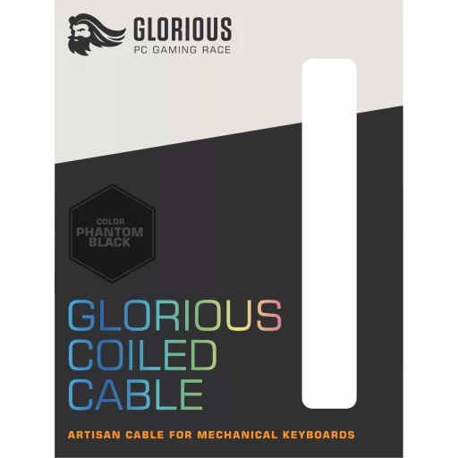 Glorious Gaming Coiled Fekete 1,37 M