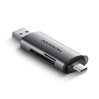 Axagon CRE-SAC kártyaolvasó USB 3.0 Type-A/Type-C Szürke
