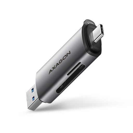Axagon CRE-SAC kártyaolvasó USB 3.0 Type-A/Type-C Szürke