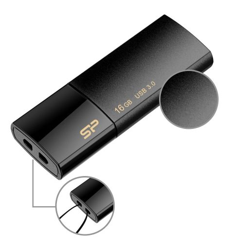 Silicon Power Blaze B05 USB flash meghajtó 16 GB USB A típus 3.2 Gen 1 (3.1 Gen 1) Fekete