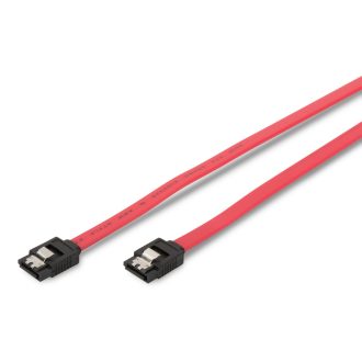 Digitus AK-400102-003-R SATA kábel 0,3 M SATA 7-pin Vörös
