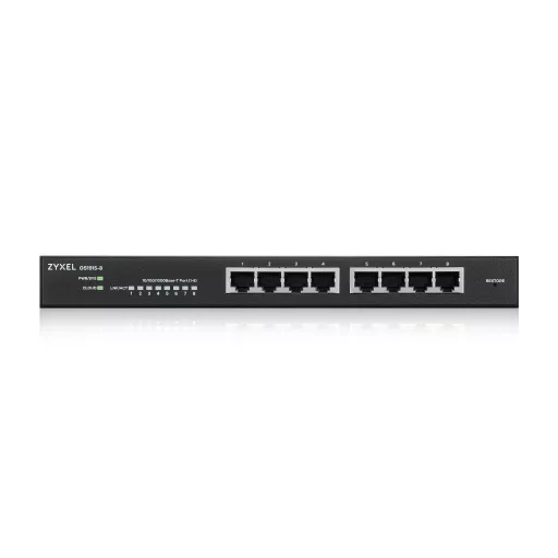 Zyxel GS1915-8 Vezérelt L2 Gigabit Ethernet (10/100/1000) Fekete