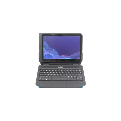 Gamber-Johnson 7160-1872-00 billentyűzet mobil eszközhöz QWERTY Amerikai angol Pogo Pin Fekete