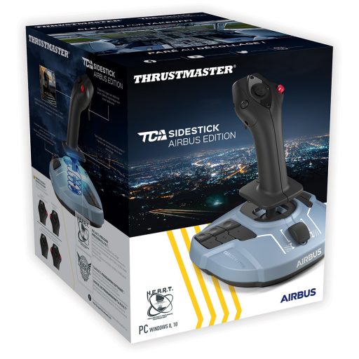Thrustmaster TCA Sidestick Airbus edition Fekete, Kék USB Joystick PC