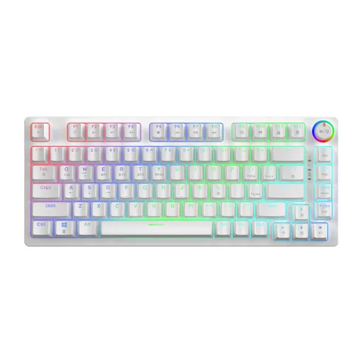 Savio Phenix WHITE GAT RED billentyűzet Játék Bluetooth QWERTY International EER Fehér