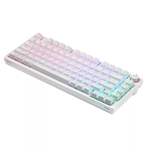 Savio Phenix WHITE GAT RED billentyűzet Játék Bluetooth QWERTY International EER Fehér