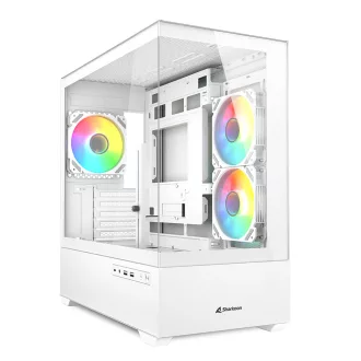 Sharkoon MK6 RGB Midi Tower Fekete