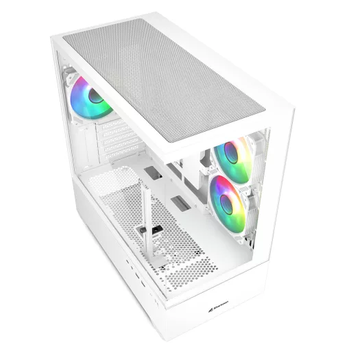 Sharkoon MK6 RGB Midi Tower Fekete