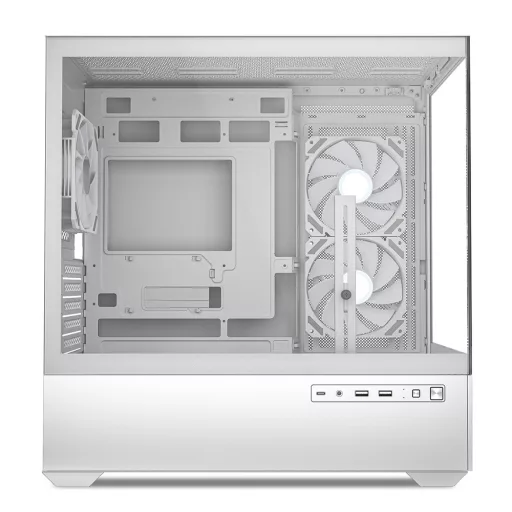 Sharkoon MK6 RGB Midi Tower Fekete