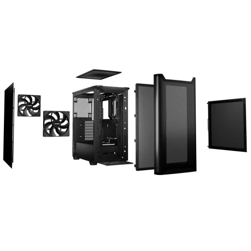be quiet! PURE BASE 501 Airflow Black Midi Tower Fekete