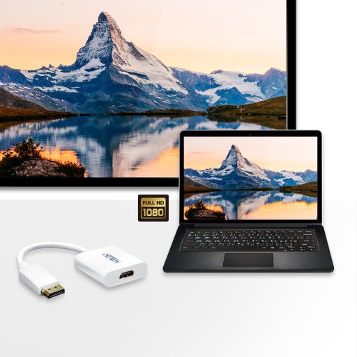ATEN VC985-AT video átalakító kábel DisplayPort HDMI Fehér