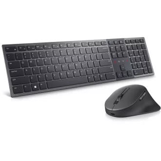   DELL KM900 billentyűzet Egér mellékelve Irodai RF vezeték nélküli + Bluetooth QWERTY Brit angol Grafit