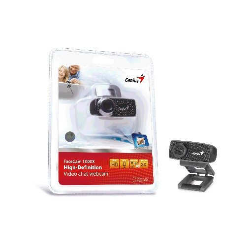Genius Computer Technology FaceCam 1000X webkamera 1 MP 1280 x 720 pixelek USB 2.0 Fekete