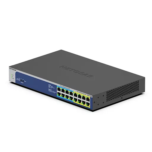 NETGEAR GS516UP Beállítást nem igénylő (unmanaged) Gigabit Ethernet (10/100/1000) Ethernet-áramellátás (PoE) támogatása Szürke