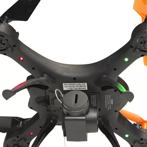 Denver DCW-380 kamerás drón 4 rotorok Quadcopter 640 x 480 pixelek 380 mAh Fekete, Narancssárga