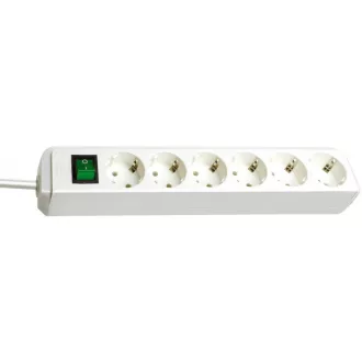   Brennenstuhl Eco elektromos elosztó 1,5 M 6 AC kimenet(ek) Fehér