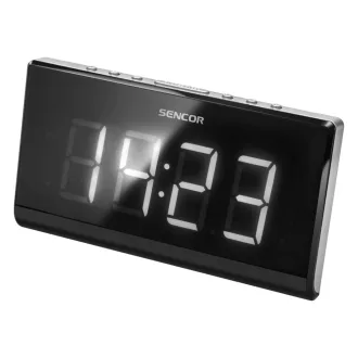 Sencor SRC 340 rádió Óra Digitális Fekete