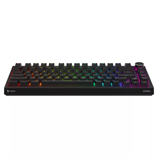 Savio ASTRAL BLACK JADE billentyűzet Játék USB QWERTY Nemzetközi amerikai Fekete