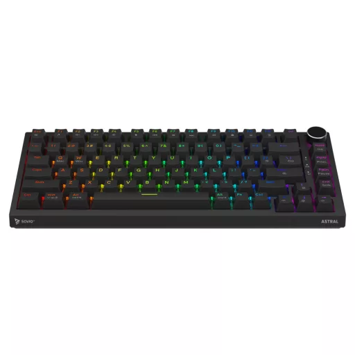 Savio ASTRAL BLACK JADE billentyűzet Játék USB QWERTY Nemzetközi amerikai Fekete