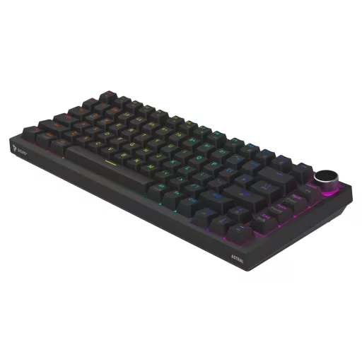 Savio ASTRAL BLACK JADE billentyűzet Játék USB QWERTY Nemzetközi amerikai Fekete
