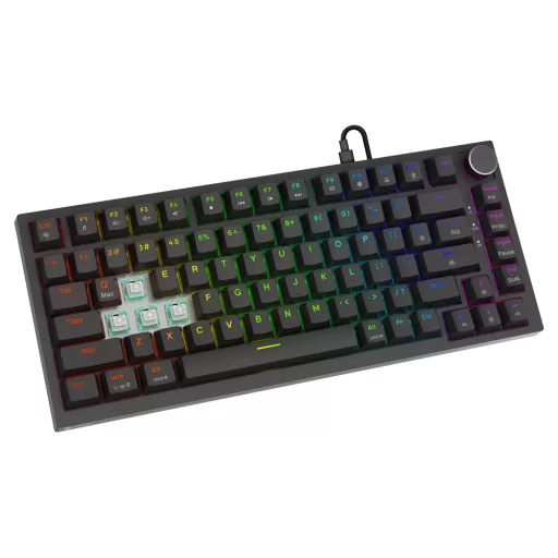 Savio ASTRAL BLACK JADE billentyűzet Játék USB QWERTY Nemzetközi amerikai Fekete