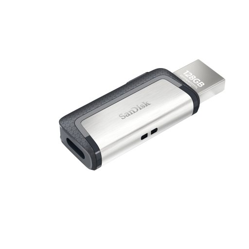 SanDisk Ultra Dual Drive USB Type-C USB flash meghajtó 128 GB USB Type-A / USB Type-C 3.2 Gen 1 (3.1 Gen 1) Fekete, Ezüst