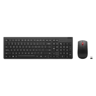   Lenovo 4X31N50745 billentyűzet Egér mellékelve Otthoni/irodai Vezeték nélküli RF QWERTY Brit angol Fekete