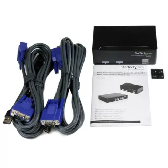 StarTech.com SV231USBGB KVM kapcsoló Fekete