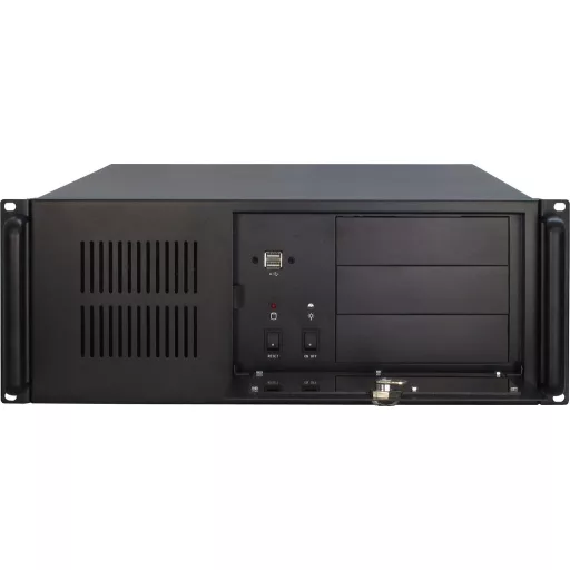 Inter-Tech IPC 4U-4088-S Rack Fekete