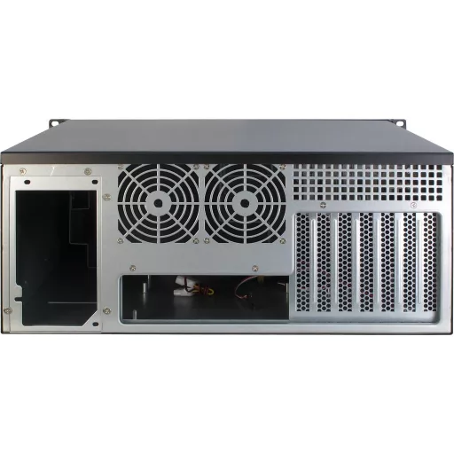 Inter-Tech IPC 4U-4088-S Rack Fekete