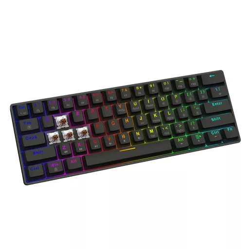 Savio BLACKOUT X2 BROWN billentyűzet Játék USB QWERTY Angol nemzetközi