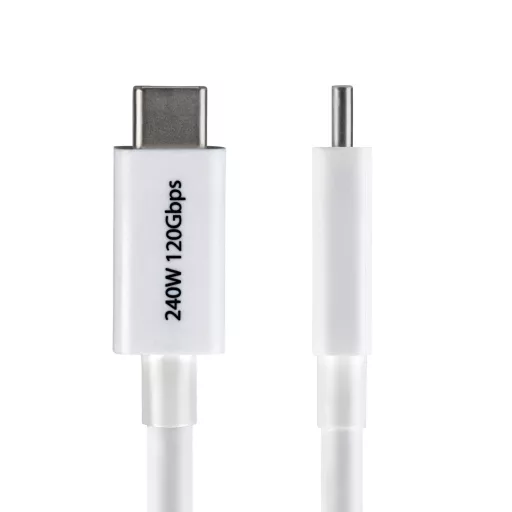 StarTech.com TBLT5MM80CM240WWH Thunderbolt kábel 0,8 M 120 Gbit/s Fehér