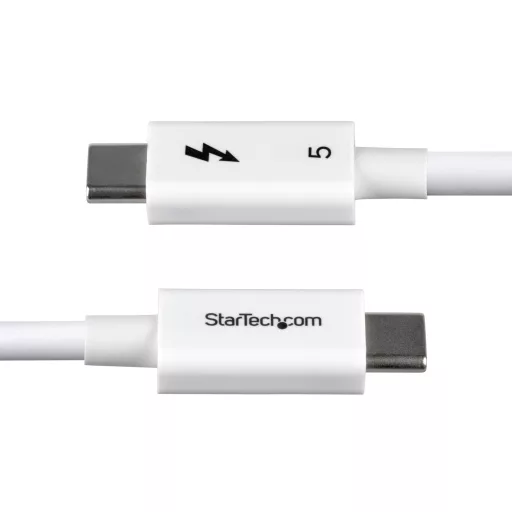 StarTech.com TBLT5MM80CM240WWH Thunderbolt kábel 0,8 M 120 Gbit/s Fehér