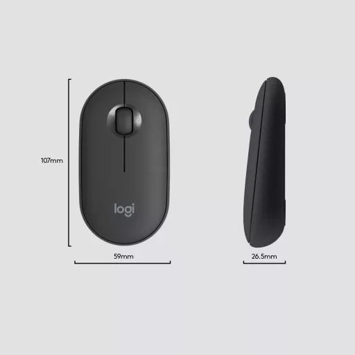 Logitech 920-009204 billentyűzet Egér mellékelve Univerzális Vezeték nélküli RF QWERTY Nemzetközi amerikai Grafit