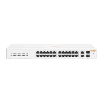   HPE Aruba Networking Aruba Instant On 1430 26G 2SFP Beállítást nem igénylő (unmanaged) L2 Gigabit Ethernet (10/100/1000) 1U