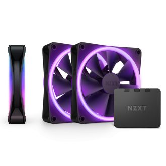 NZXT F120 RGB DUO Triple Pack 12 cm Fekete 3 db